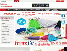 Tablet Screenshot of diybeads.ph